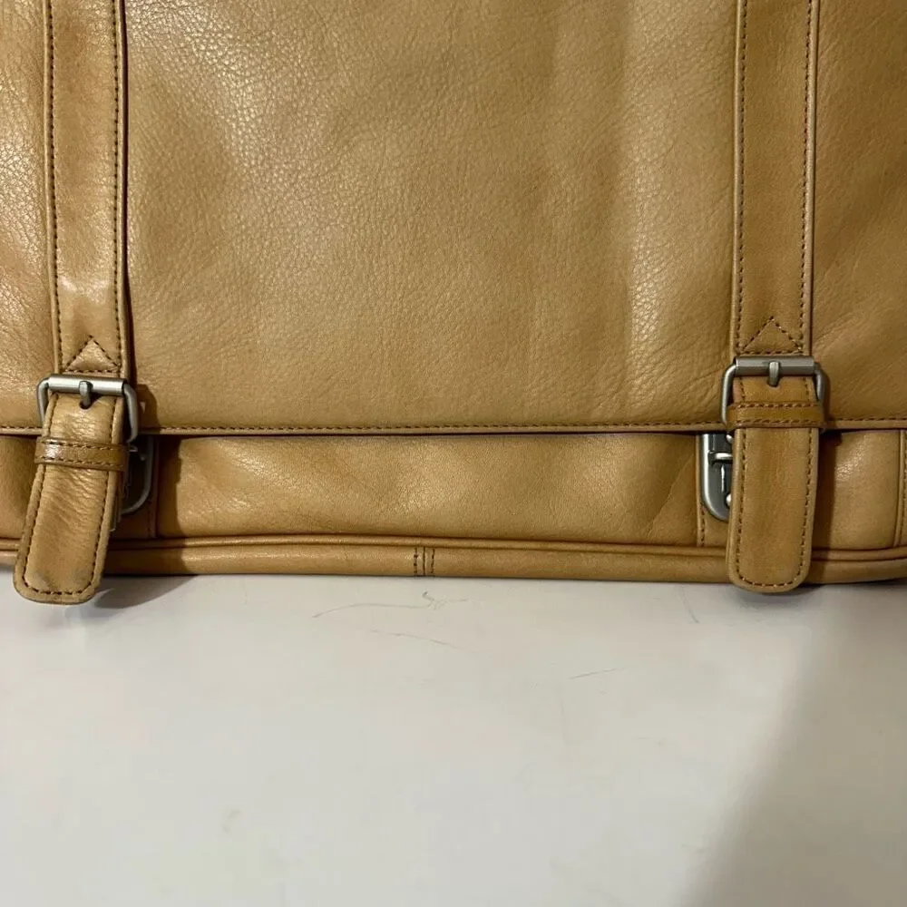 El Portal Tan Leather Bag/Lap Top Holder